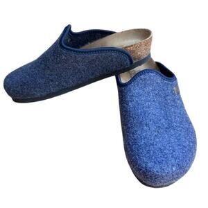 Grubin Clogs Blue Gray Size 39 Boiled Wool